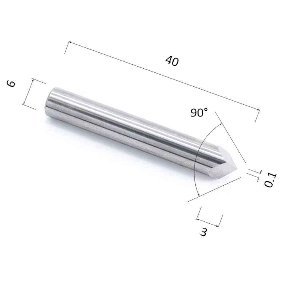 Фото гравер djtol a3j6.9001 конусный пирамидка (по цветным металлам (алюминий, латунь, медь, бронза)) в Москве и Московской области