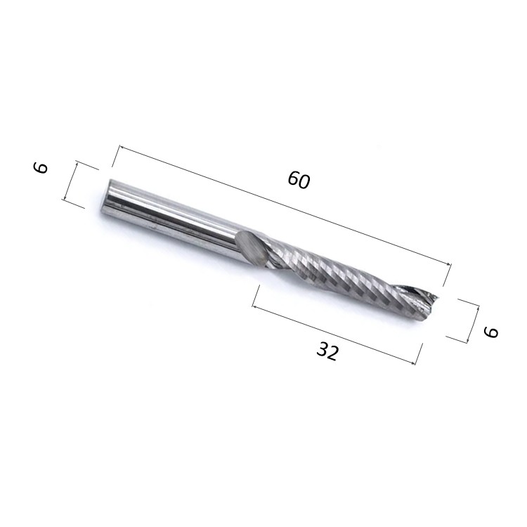 Фото фреза спиральная цилиндрическая однозаходная по акрилу, дереву, композиту (акп) djtol ay1lx632 в Москве и Московской области
