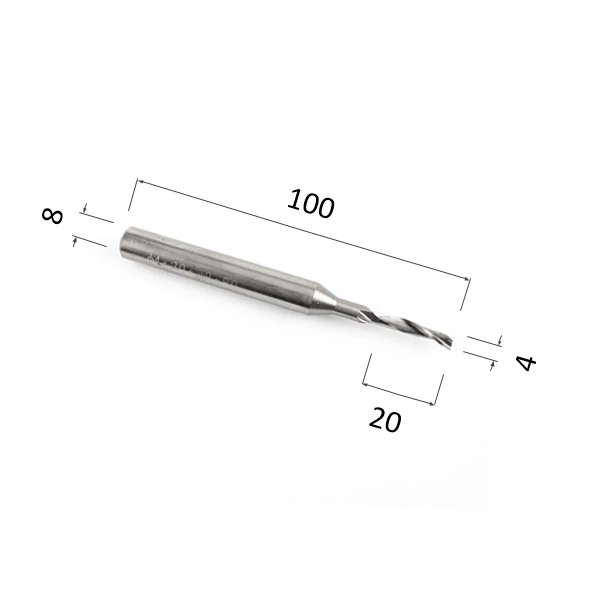 Фото фреза спиральная цилиндрическая однозаходная по алюминию, композиту (акп), меди djtol hssl1lx8420 в Москве и Московской области