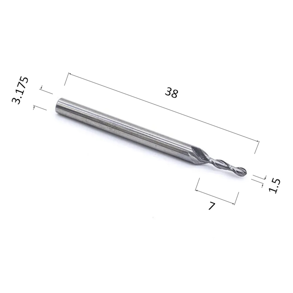 Фото фреза djtol n2qx3.1.507 спиральная двухзаходная сферическая (по дереву, композиту (акп), пластику) в Москве и Московской области