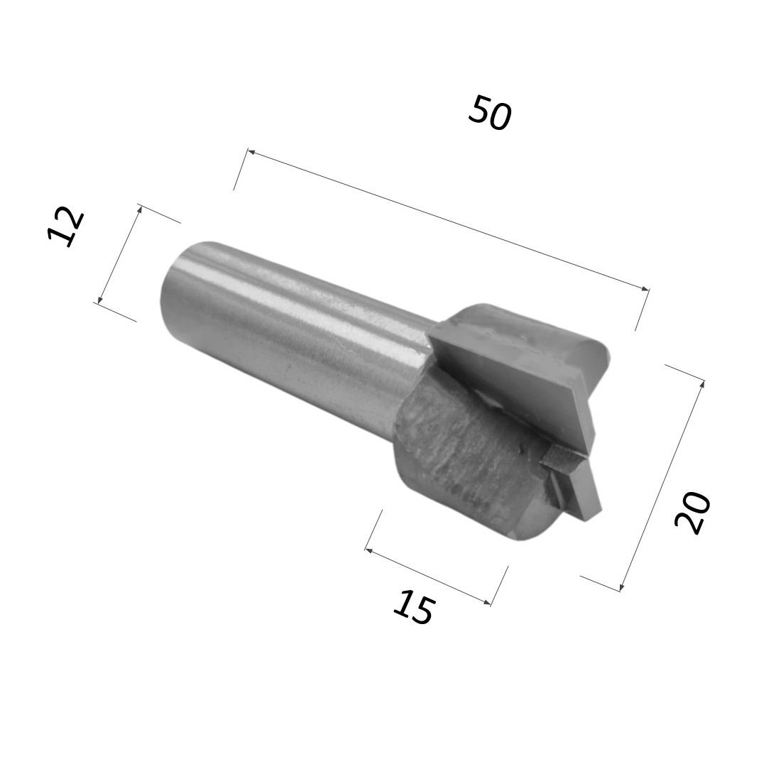 Фото фреза djtol nqd1220 фасонная прямая для выравнивания поверхности (по дереву, дсп, пластику) в Москве и Московской области