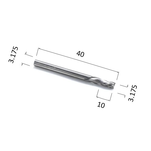 Фото фреза djtol n2flx3.10 компрессионная спиральная двухзаходная (по дереву, композиту (акп), пластику) в Москве и Московской области