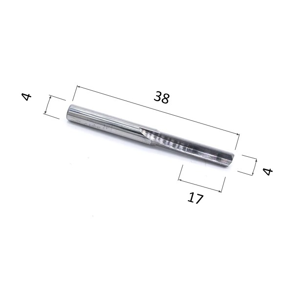Фото фреза прямая цилиндрическая однозаходная по акрилу, дереву, композиту (акп) djtol n1zx4.17 в Москве и Московской области