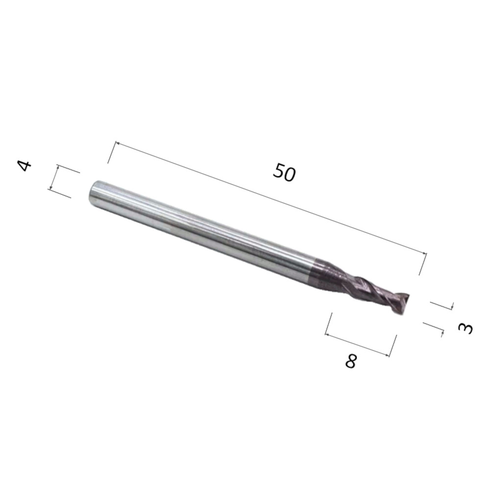 Фото фреза djtol as2lx03 спиральная двухзаходная с покрытием altin (по стали, цветным металлам (алюминий, в Москве и Московской области