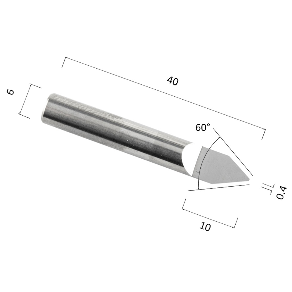 Фото гравер прямой конусный однозаходный по стали, алюминию, твердому дереву djtol aajs6.6004 в Москве и Московской области