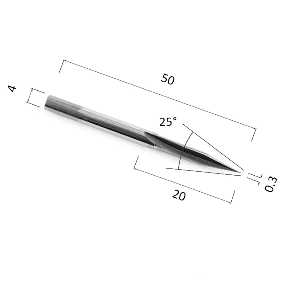 Фото гравер прямой конусный двухзаходный по дереву djtol a2zj4.250320 в Москве и Московской области
