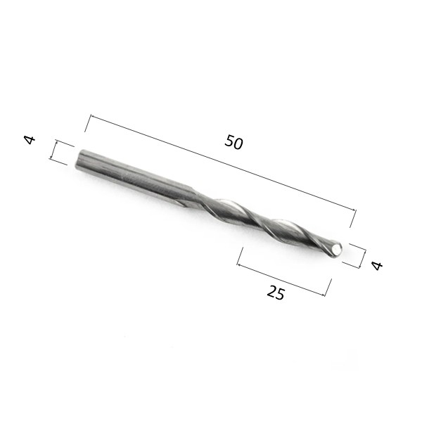 Фото фреза спиральная цилиндрическая двухзаходная по акрилу, дереву, композиту (акп) djtol a2qx425 в Москве и Московской области