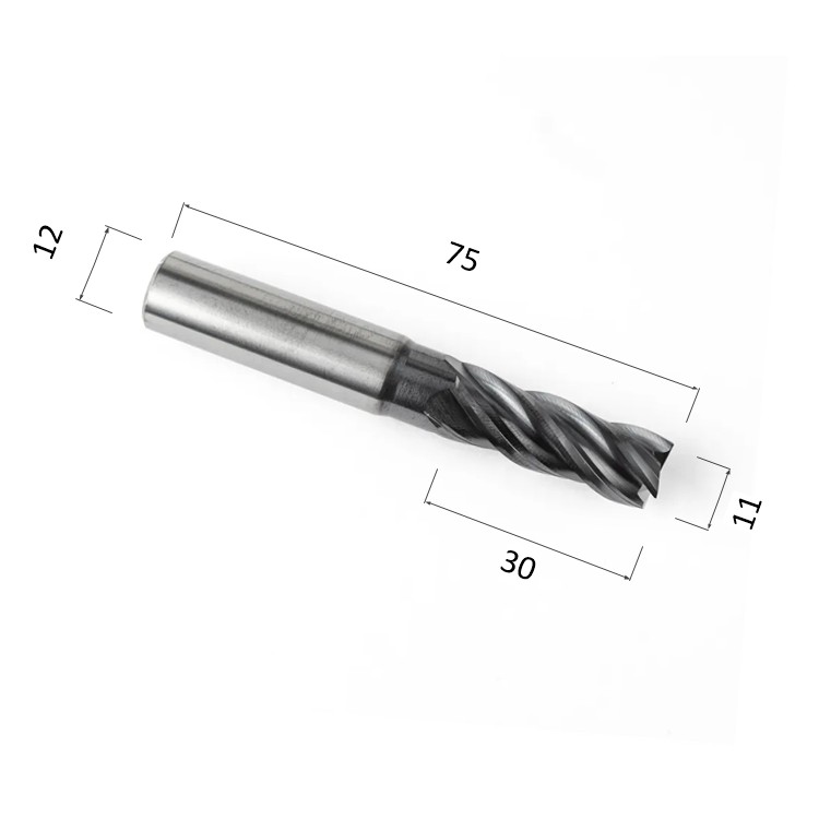 Фото фреза спиральная цилиндрическая четырехзаходная по стали, алюминию, твердому дереву djtol as4lx11 в Москве и Московской области