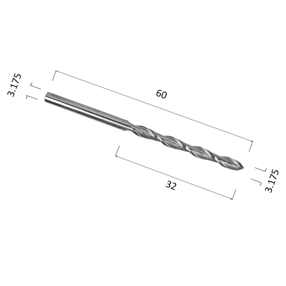 Фото фреза спиральная цилиндрическая двухзаходная по акрилу, дереву, композиту (акп) djtol a2lx3.32 в Москве и Московской области