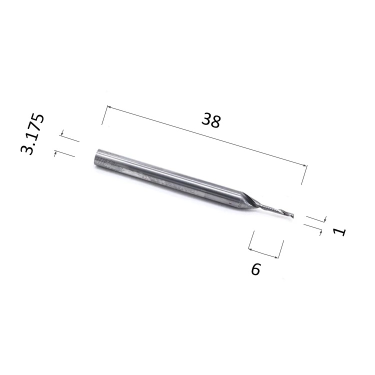 Фото фреза спиральная цилиндрическая однозаходная по акрилу, дереву, композиту (акп) djtol ay1lx3.106 в Москве и Московской области