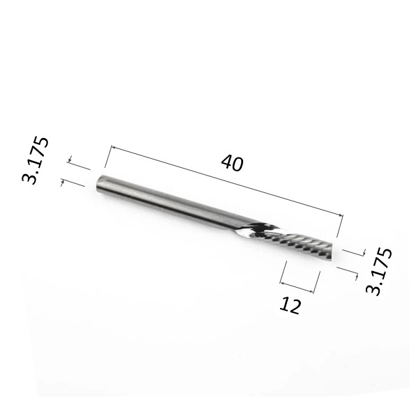 Фото фреза спиральная однозаходная стружка вниз (по дереву, композиту, пластику) djtol n1lxd3.12 в Москве и Московской области
