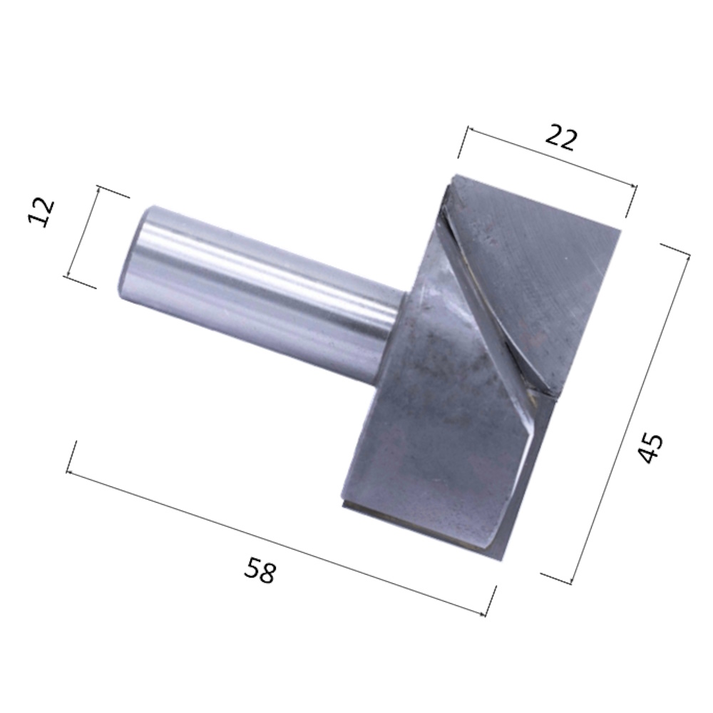 Фото фреза djtol nqd1245 фасонная прямая для выравнивания поверхности (по дереву, дсп, пластику) в Москве и Московской области