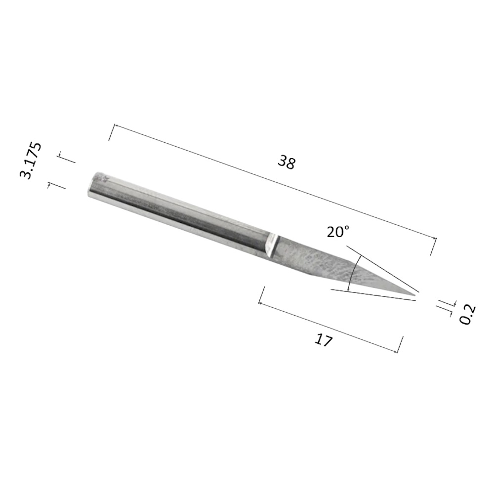 Фото гравер djtol aj3.2002 прямой конусный (по дереву, композиту (акп), пластику) в Москве и Московской области