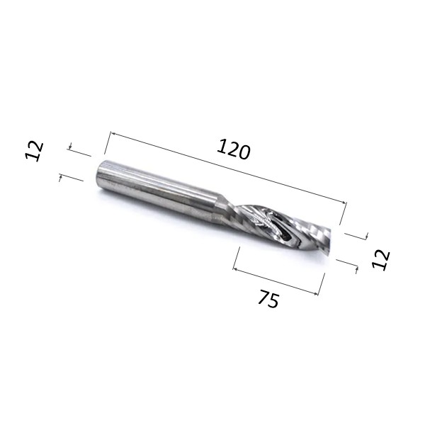 Фото фреза спиральная цилиндрическая однозаходная по акрилу, дереву, композиту (акп) djtol n1lx12.75 в Москве и Московской области