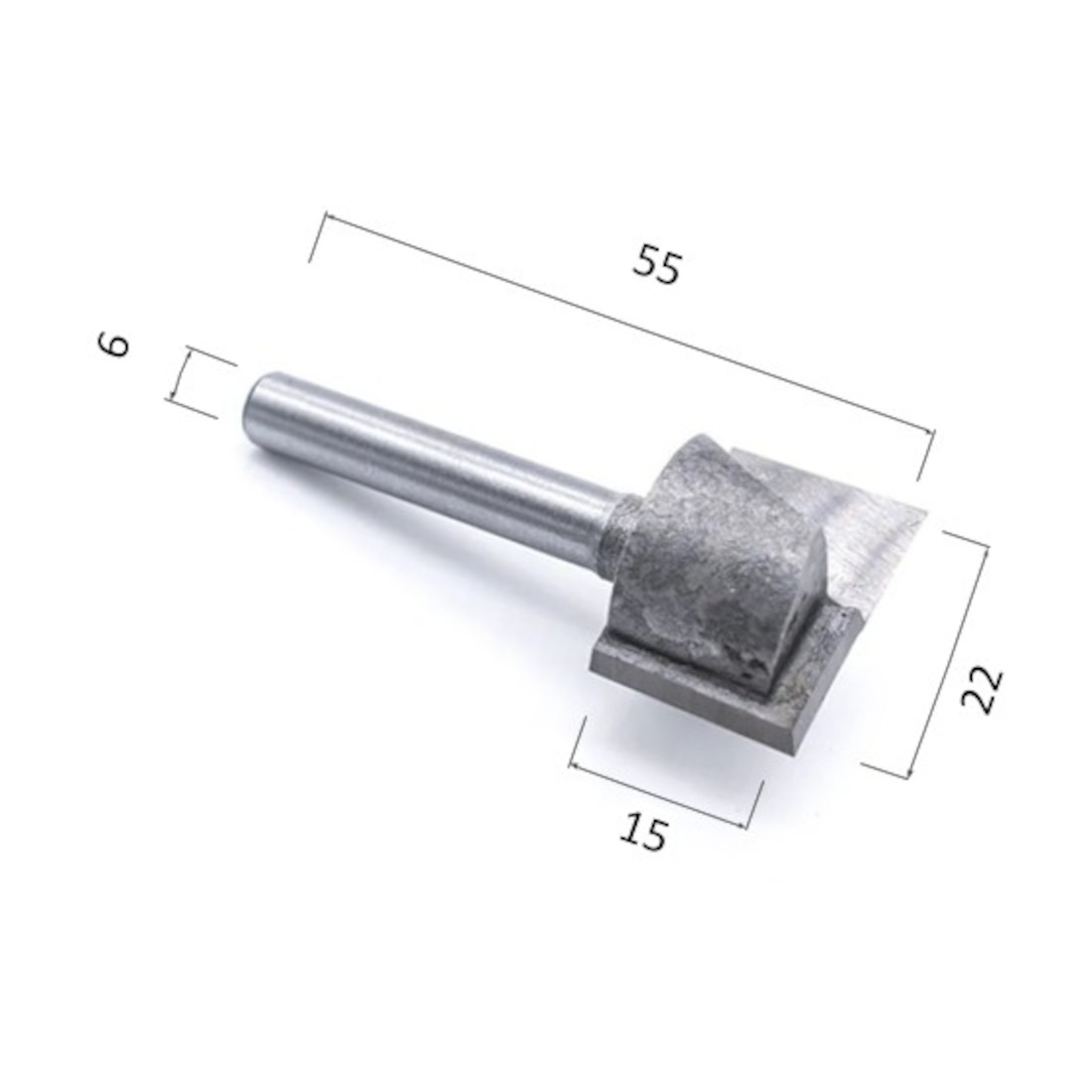 Фото фреза djtol nqd622 фасонная прямая для выравнивания поверхности (по дереву, дсп, пластику) в Москве и Московской области