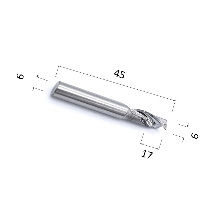 Фото фреза спиральная цилиндрическая однозаходная по алюминию, композиту (акп), меди djtol acl1lx6.17 в Москве и Московской области