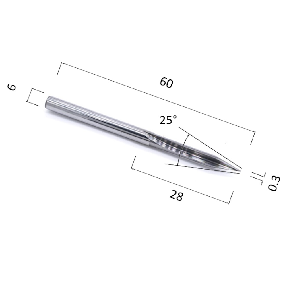 Фото гравер прямой конусный двухзаходный по дереву djtol a2zj6.250328 в Москве и Московской области