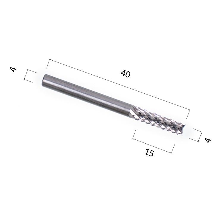 Фото фреза рашпильная прямая цилиндрическая многокромочная по акрилу, дереву, композ (акп) djtol ast415 в Москве и Московской области