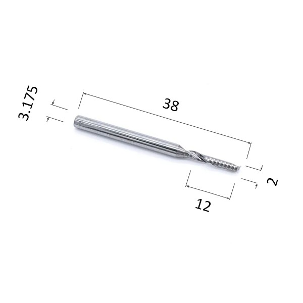 Фото фреза djtol n1lx3.212 спиральная однозаходная стружка вверх (по дереву, композиту (акп), пластику) в Москве и Московской области
