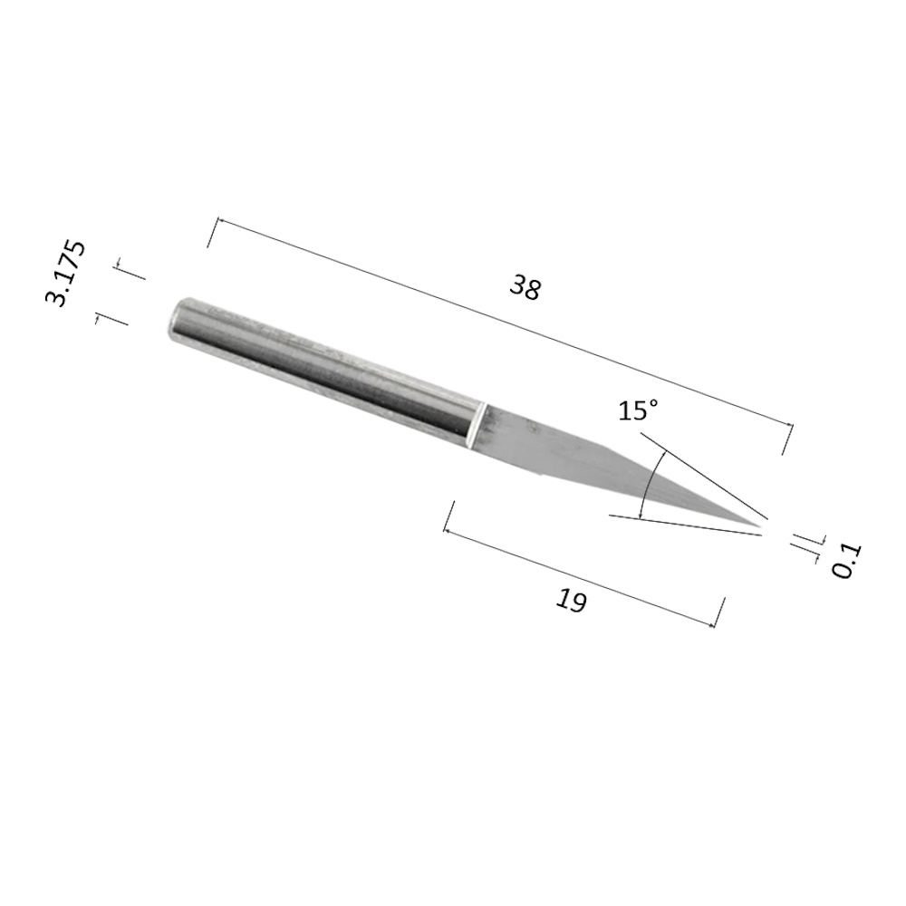 Фото гравер djtol aj3.1501 прямой конусный (по дереву, композиту (акп), пластику) в Москве и Московской области