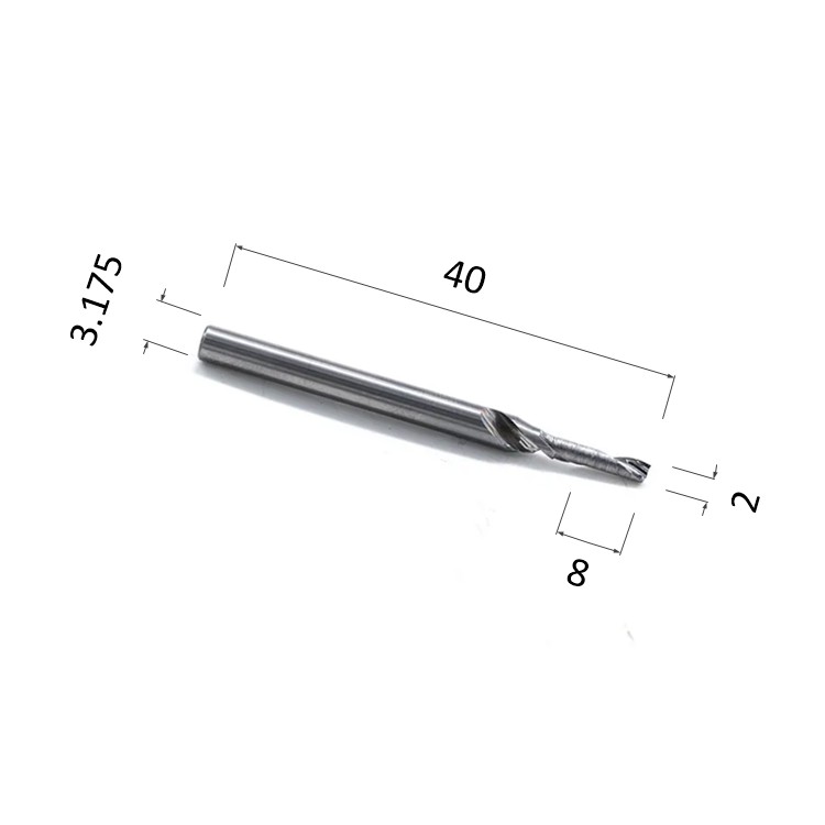 Фото фреза djtol al1lx3.208 спиральная однозаходная (по алюминию) в Москве и Московской области