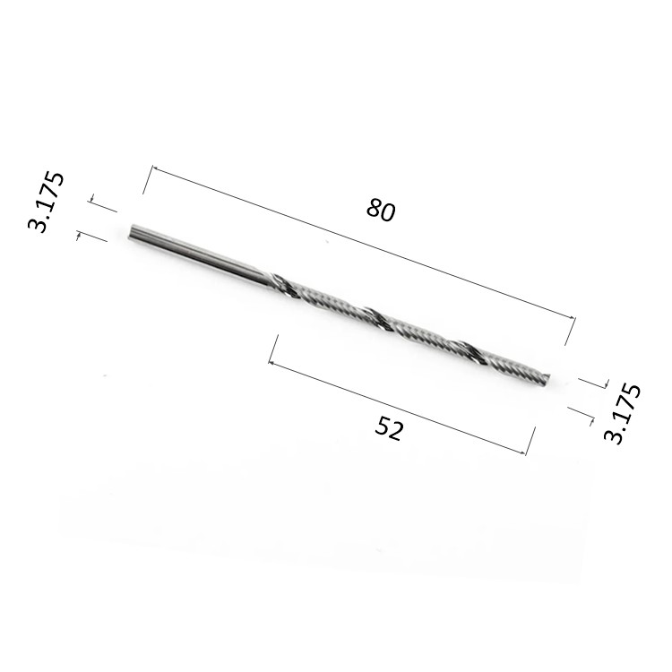 Фото фреза спиральная цилиндрическая однозаходная по акрилу, дереву, композиту (акп) djtol n1lx3.52 в Москве и Московской области