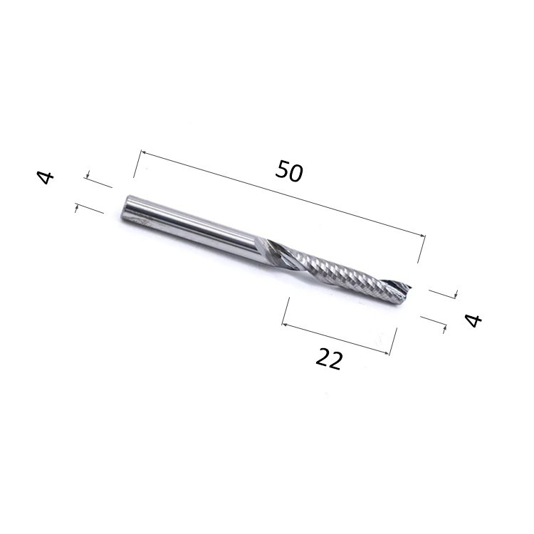 Фото фреза спиральная цилиндрическая однозаходная по акрилу, дереву, композиту (акп) djtol aay1lx4.22 в Москве и Московской области