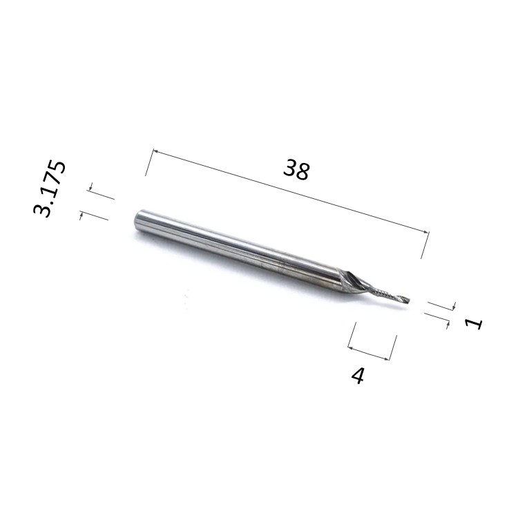Фото фреза спиральная цилиндрическая однозаходная по акрилу, дереву, композиту (акп) djtol ay1lx3.104 в Москве и Московской области