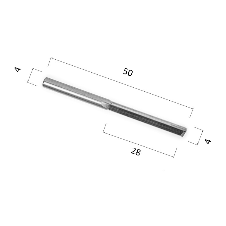 Фото фреза прямая цилиндрическая двухзаходная по акрилу, дереву, композиту (акп) djtol a2zx4.28 в Москве и Московской области