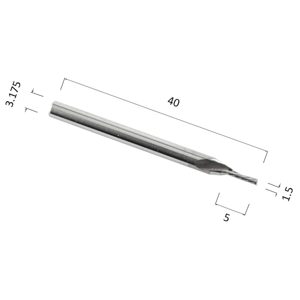Фото фреза спиральная однозаходная стружка вниз (по акрилу, дереву, композиту) djtol a1lxd3.1.505 в Москве и Московской области