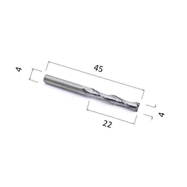 Фото фреза djtol n2lx422 спиральная двухзаходная стружка вверх (по дереву, композиту (акп), пластику) в Москве и Московской области