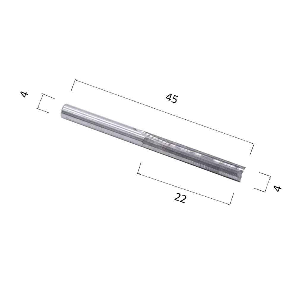 Фото фреза djtol n2zx422 прямая двуxзаходная (по дереву, композиту (акп), пластику) в Москве и Московской области