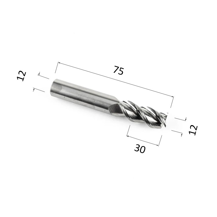 Фото фреза djtol al3lx12 cпиральная трехзаходная (по цветным металлам (алюминий, латунь, медь, бронза)) в Москве и Московской области
