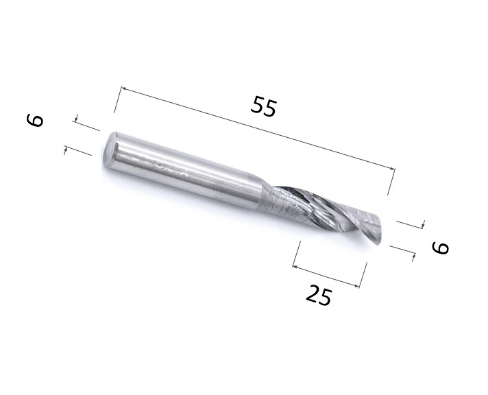 Фото фреза djtol al1lx6.25 спиральная однозаходная (по алюминию) в Москве и Московской области