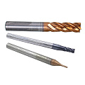 Фрезы по стали спиральные четырехзаходные с покрытием AlTiN EP4LX